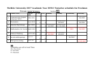 2017 SEM-I tentative schedule for Freshman Students.xlsx